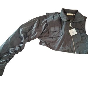 Elegant Black Utility Jacket for Women